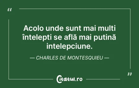 Experiența celorlalți este o ințelepc... Experiența celorlalți este o ințelepc...
