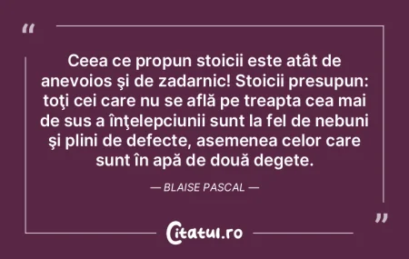 O minte agitată este totdeauna în miş... O minte agitată este totdeauna în miş...