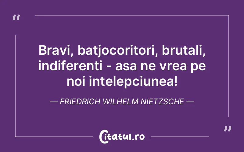 Citat Friedrich Wilhelm Nietzsche - citate viata