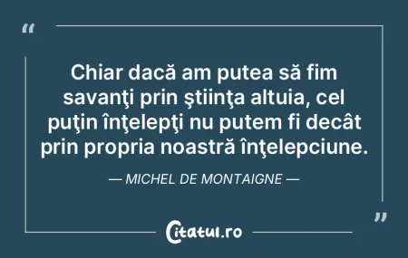 Cel puţin să devii înţelept pe spina...