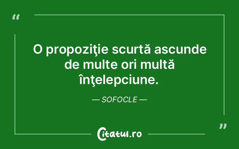 Citat Sofocle - citate viata