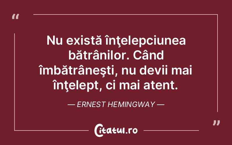 Citat Ernest Hemingway - citate viata