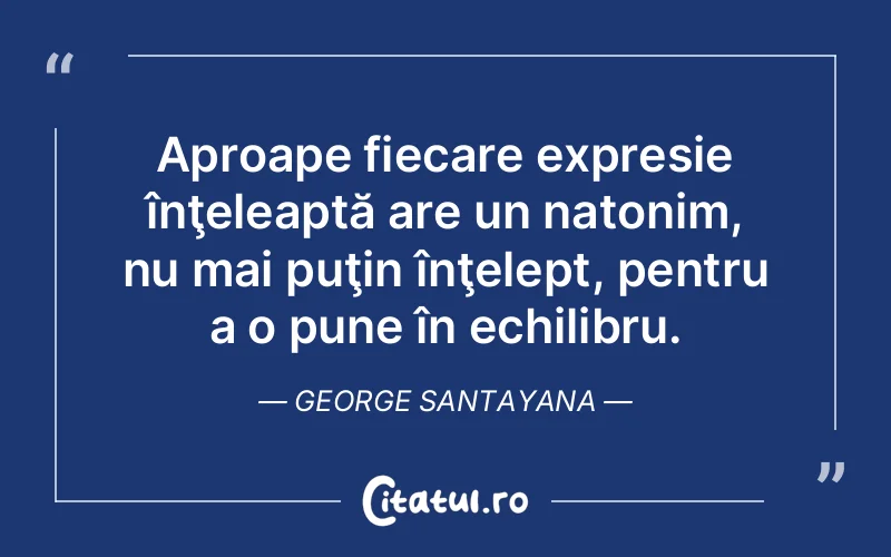 Citat George Santayana - citate viata