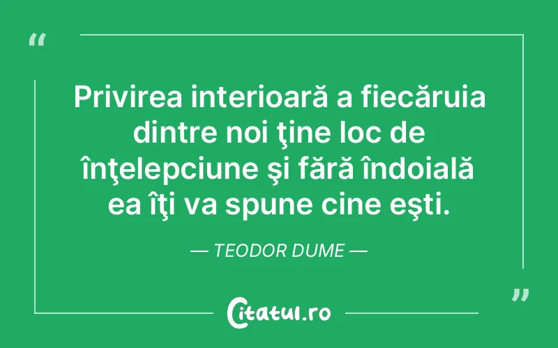 Citat Teodor Dume - citate viata