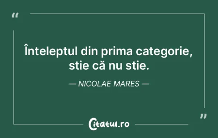 „Resetarea poporului”, din înțelep...