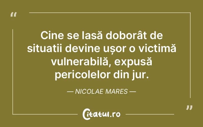 Citat Nicolae Mares - citate viata