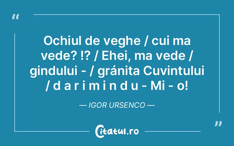 Citat Igor Ursenco - citate viata