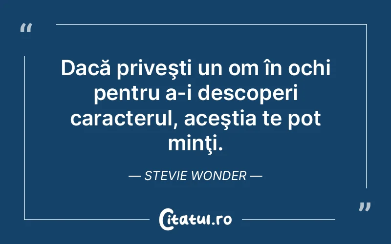 Citat Stevie Wonder - citate viata
