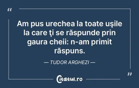 Ţine-ţi ochii deschişi, urechile desc... Ţine-ţi ochii deschişi, urechile desc...