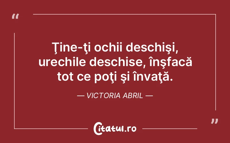 Citat Victoria Abril - citate viata