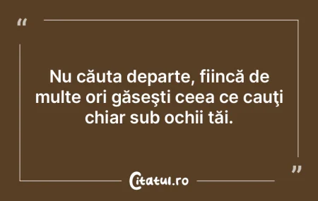 Cât de mic ne este ochiul şi cât de m... Cât de mic ne este ochiul şi cât de m...