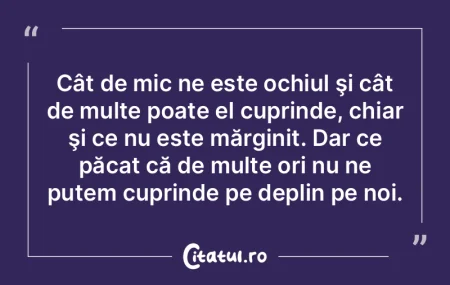 Normalitatea se află în ochii privitor...