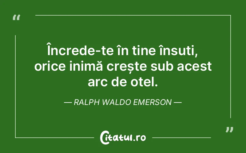 Citat Ralph Waldo Emerson - citate viata