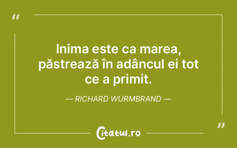 Citat Richard Wurmbrand - citate viata