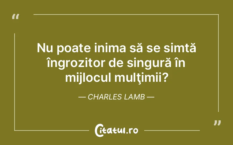 Citat Charles Lamb - citate viata
