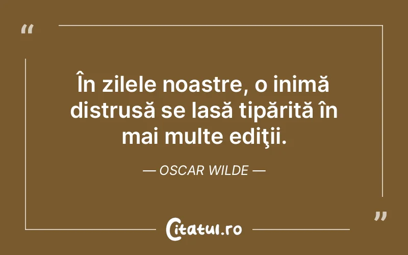 Citat Oscar Wilde - citate viata