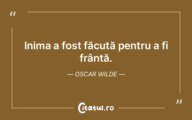 Citat Oscar Wilde - citate viata