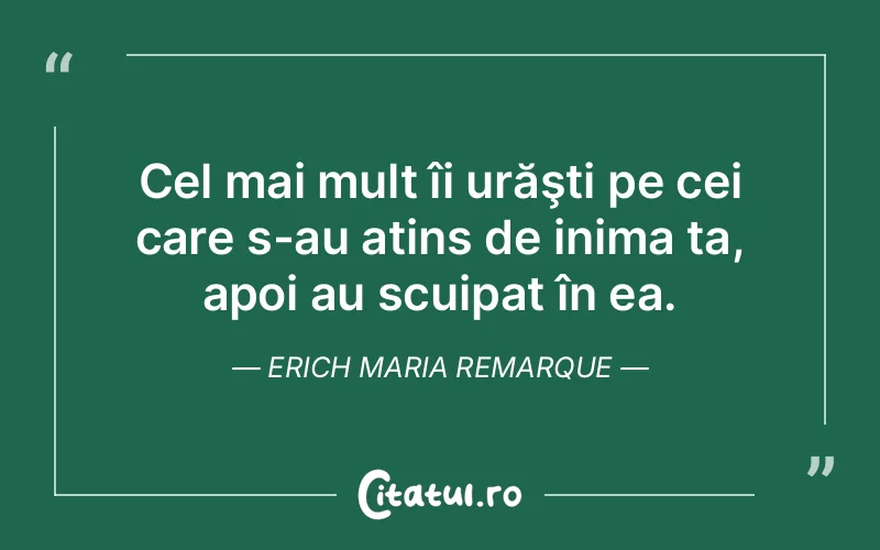 Citat Erich Maria Remarque - citate viata