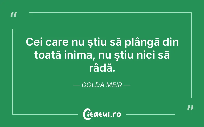 Citat Golda Meir - citate viata