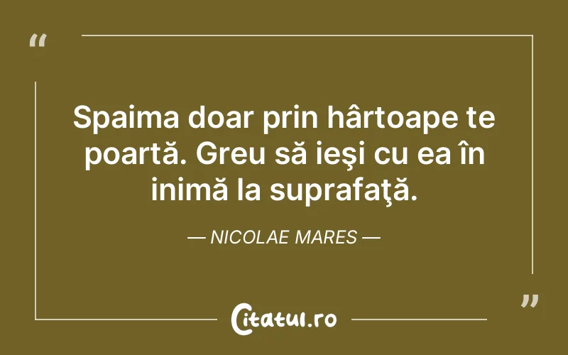 Citat Nicolae Mares - citate viata