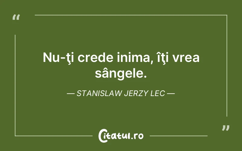 Citat Stanislaw Jerzy Lec - citate viata