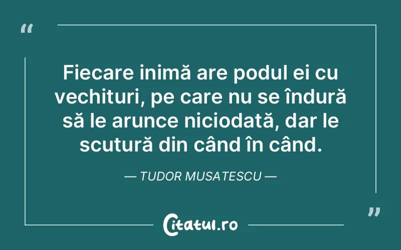 Citat Tudor Musatescu - citate viata
