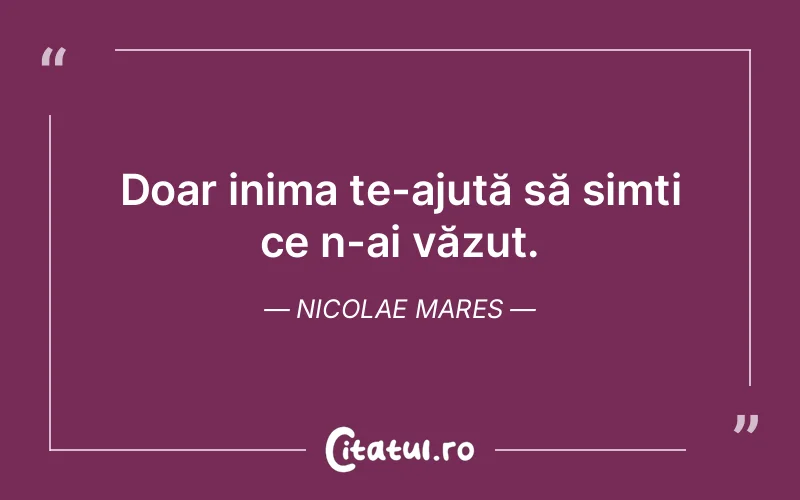 Citat Nicolae Mares - citate viata
