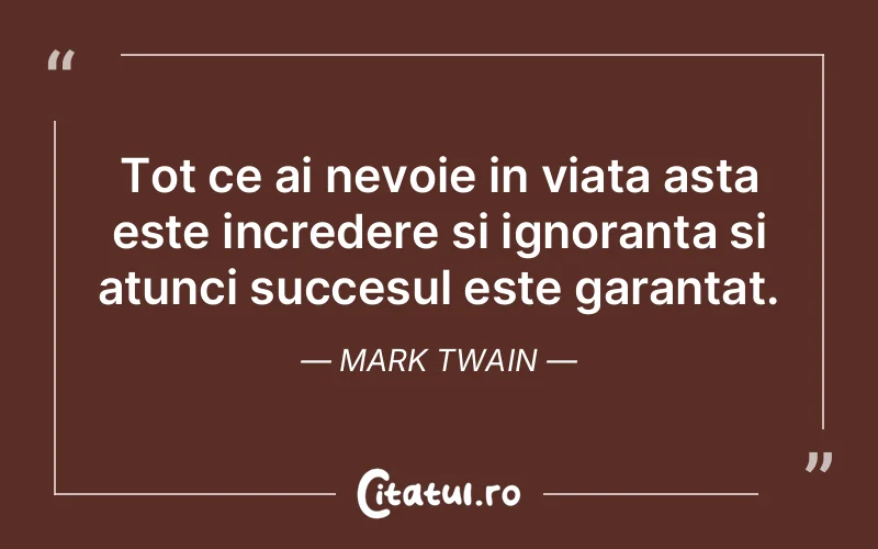 Citat Mark Twain - citate viata