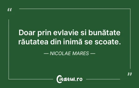 Inima curată forță înseamnă! Nicola...
