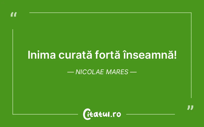 Citat Nicolae Mares - citate viata
