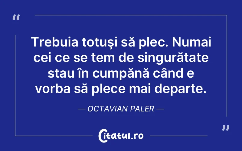 Citat Octavian Paler - citate viata