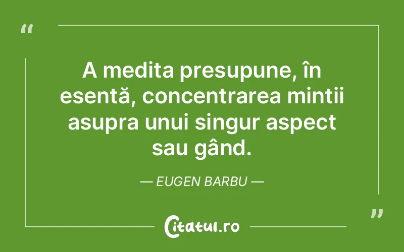 Citat Eugen Barbu - citate viata