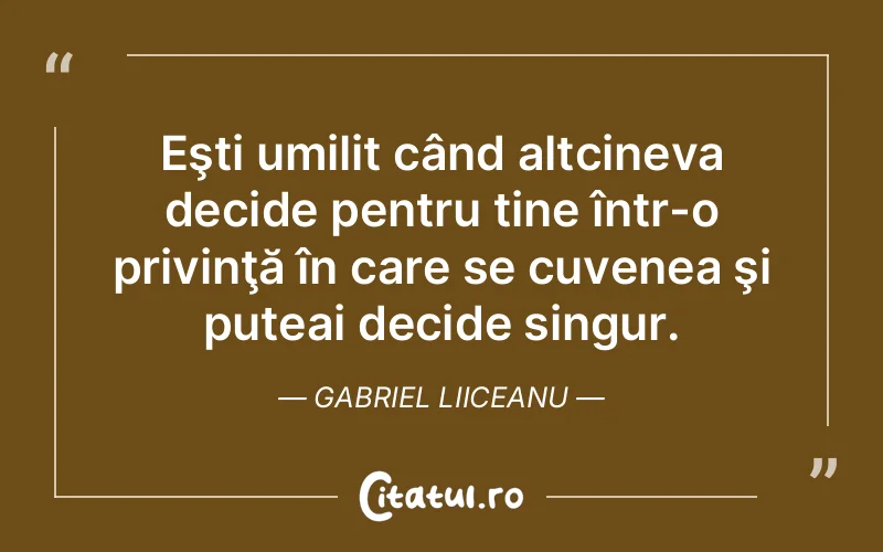 Citat Gabriel Liiceanu - citate viata