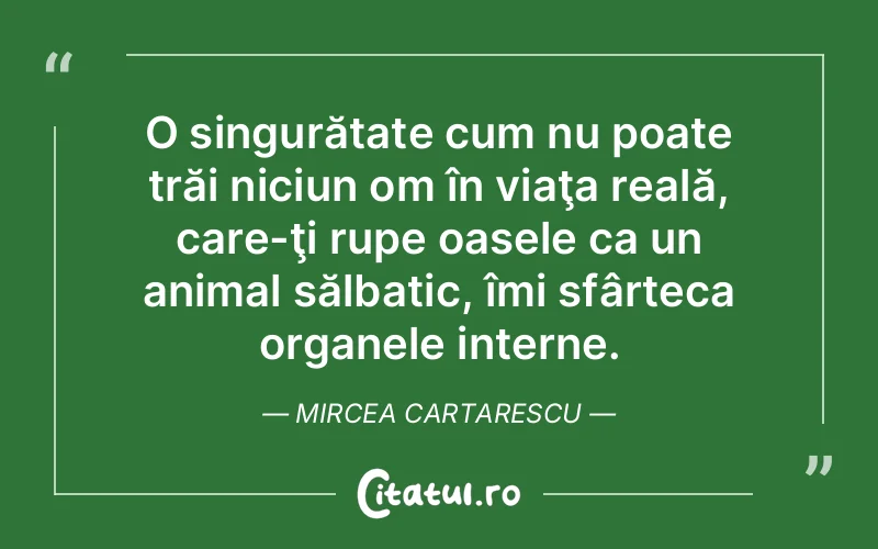 Citat Mircea Cartarescu - citate viata