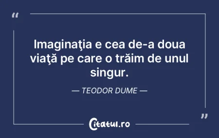 Singurătatea e un bolovan greu şi depi...