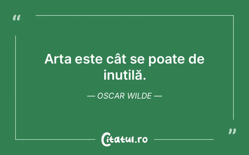 Citat Oscar Wilde - citate viata