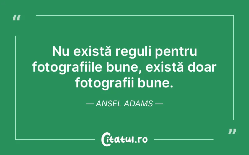 Citat Ansel Adams - citate viata