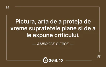 Arta da tot tututora si ramane totusi in...