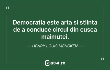 Politica este arta binelui care va urma....