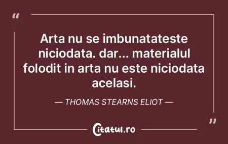 Arta este o demonstratie, a carei dovada...