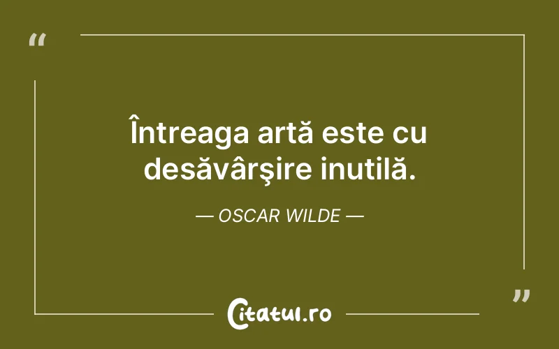 Citat Oscar Wilde - citate viata