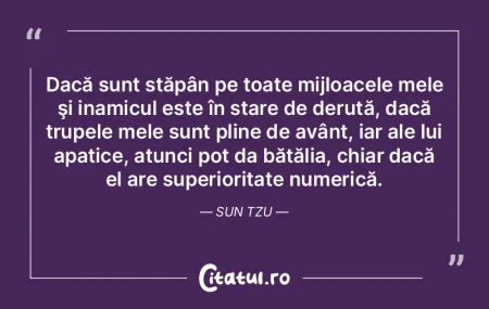 Esenţa războiului este rapiditatea - a... Esenţa războiului este rapiditatea - a...