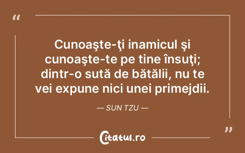 Citat Sun Tzu - citate viata