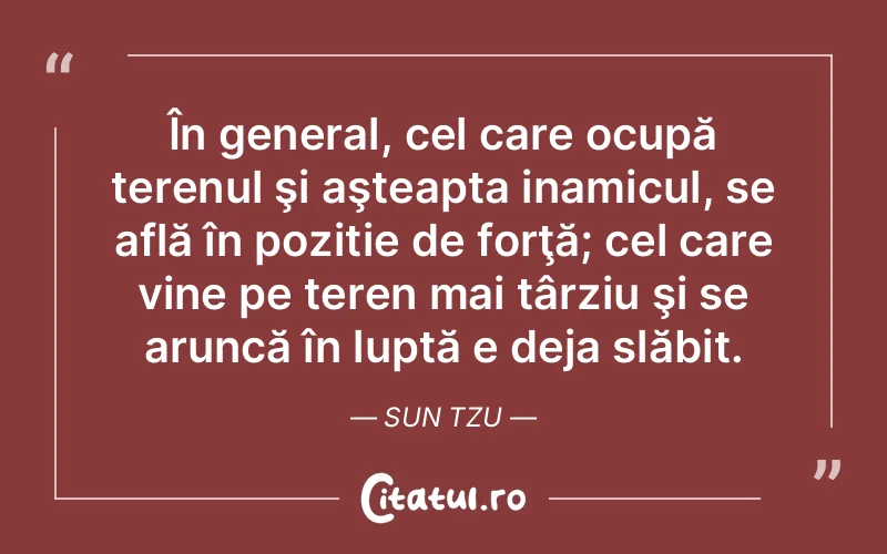 Citat Sun Tzu - citate viata
