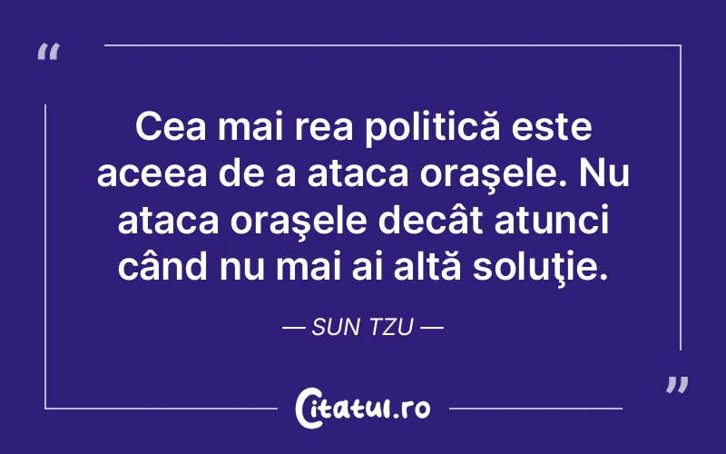 Citat Sun Tzu - citate viata