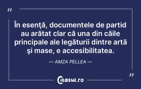 Adevărata artă este caracterizată de ... Adevărata artă este caracterizată de ...