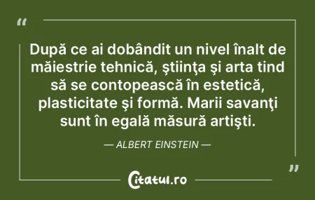 O singură artă accept: aceea care, por... O singură artă accept: aceea care, por...