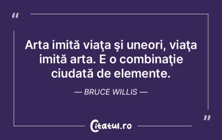 Arta este reacţiune în atitudine. Cami...