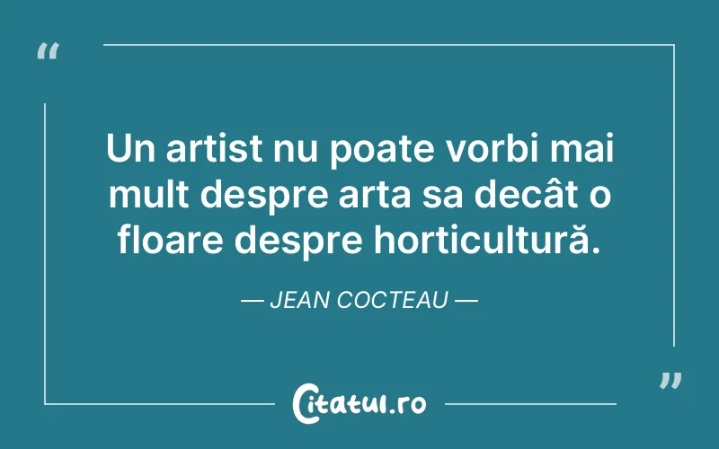 Citat Jean Cocteau - citate viata