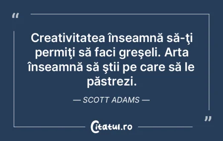 Arta e lungă, unul de la altul fură. S...